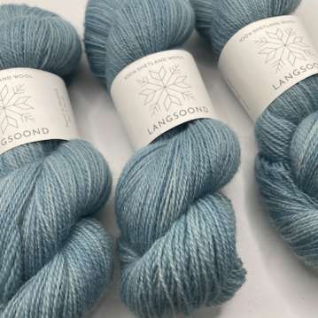 Light Blue - Langsoond Lace Weight Yarn - Image 2