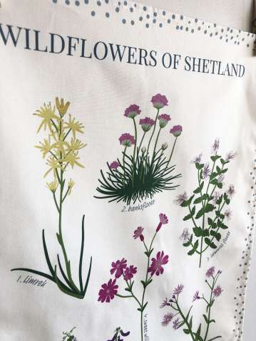 Shetland Wildflowers Tea Towel - Image 3
