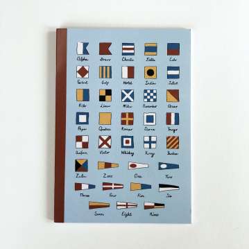 Nautical Flags Lined A5 Notebook - Image 2