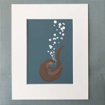 Otter Art Print - Image 2