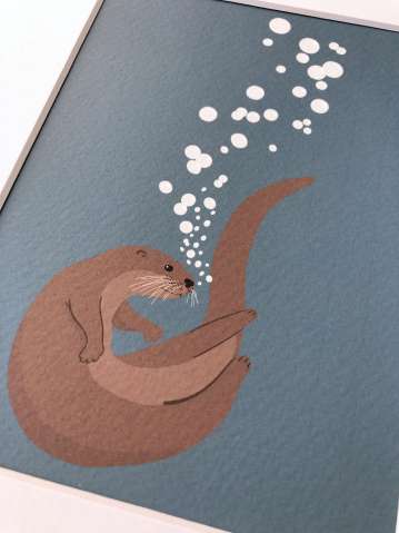 Otter Art Print - Image 3