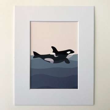 Orca Art Print