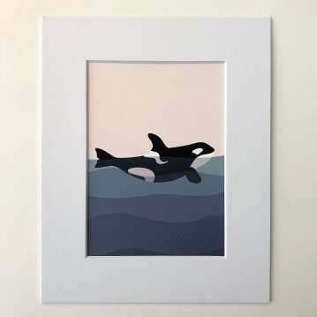 Orca Art Print