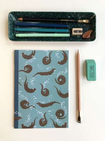 Otter Lined A5 Notebook